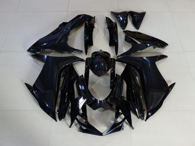 Schlichte Schwarz Glänzend 2011-2024 Suzuki GSXR 600-750 Motorrad Verkleidung Schlichte Schwarz Glänzend 2011-2024 Suzuki GSXR 600-750 Motorrad Verkleidung