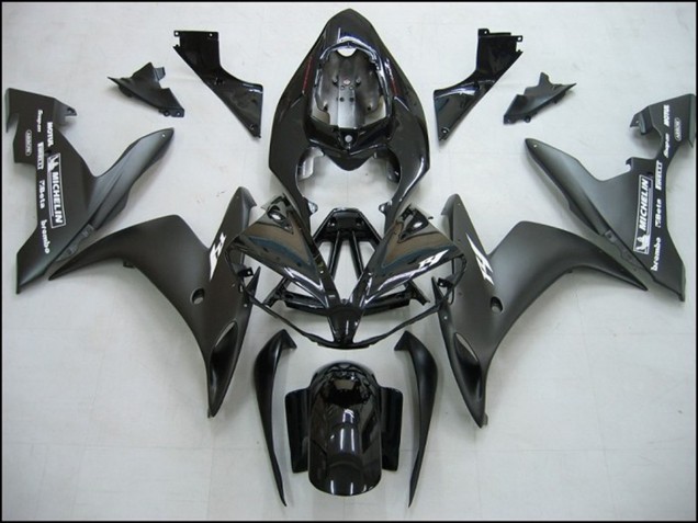 Schwarz & Weiß 2004-2006 Yamaha R1 Motorrad Verkleidung