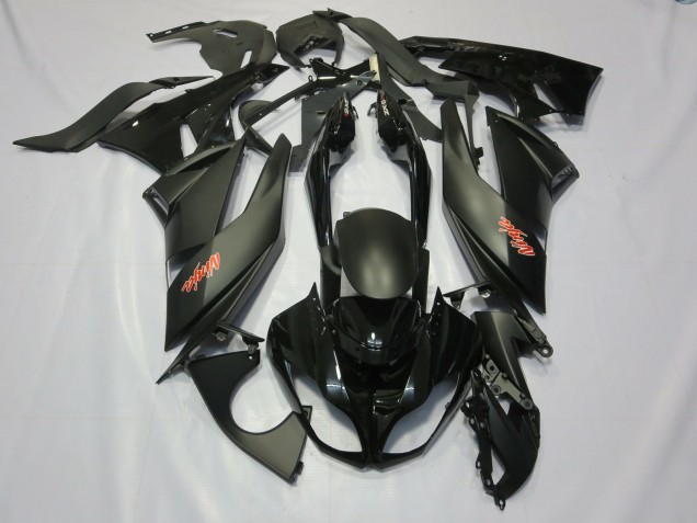 Schwarz 2009-2012 Kawasaki ZX6R Motorrad Verkleidung Schwarz 2009-2012 Kawasaki ZX6R Motorrad Verkleidung