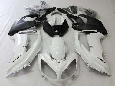Schwarz & Weiß 2012-2016 Kawasaki Ninja 650R Motorrad Verkleidung