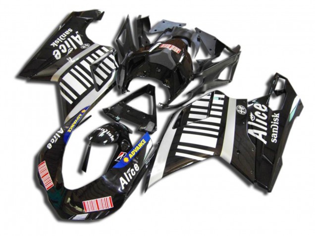 Schwarz Alice 2007-2014 Ducati 848 1098 1198 Motorrad Verkleidung Schwarz Alice 2007-2014 Ducati 848 1098 1198 Motorrad Verkleidung