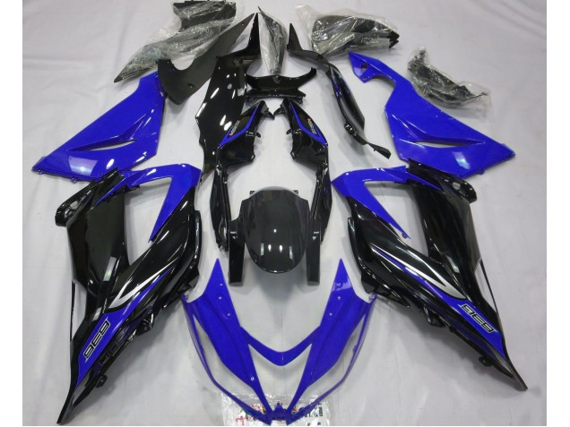 Schwarz & Blau 2013-2018 Kawasaki ZX6R Motorrad Verkleidung Schwarz & Blau 2013-2018 Kawasaki ZX6R Motorrad Verkleidung