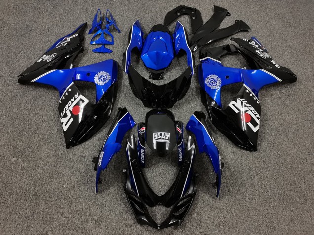 Schwarz & Blau Mit Benutzerdefinierten Logos 2009-2016 Suzuki GSXR 1000 Motorrad Verkleidung