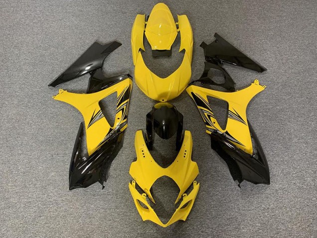 Schwarz & Gelb 2007-2008 Suzuki GSXR 1000 Motorrad Verkleidung Schwarz & Gelb 2007-2008 Suzuki GSXR 1000 Motorrad Verkleidung