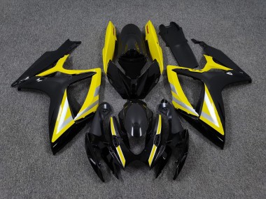 Schwarz & Gelb OEM Stil 2006-2007 Suzuki GSXR 600-750 Motorrad Verkleidung