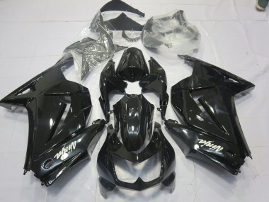 Schwarz Glanz (Custom) 2008-2012 Kawasaki Ninja 250 Motorrad Verkleidung