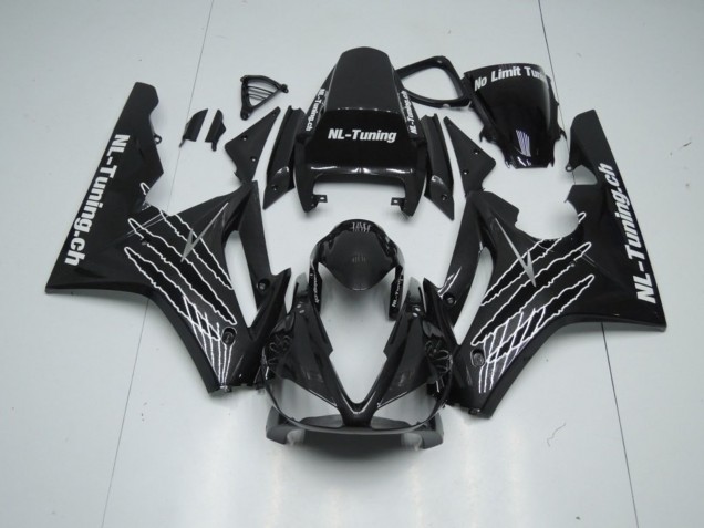 Schwarz Glanz Mit Weiß 2009-2012 Triumph Daytona 675 Motorrad Verkleidung Schwarz Glanz Mit Weiß 2009-2012 Triumph Daytona 675 Motorrad Verkleidung