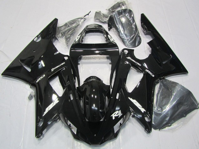 Schwarz Glänzend 2000-2001 Yamaha R1 Motorrad Verkleidung Schwarz Glänzend 2000-2001 Yamaha R1 Motorrad Verkleidung