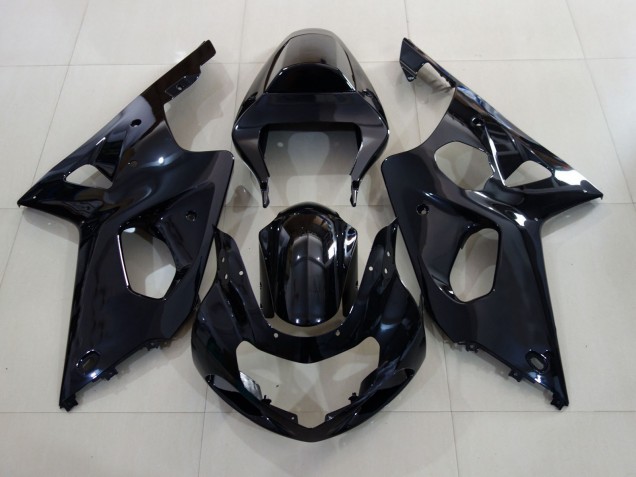 Schwarz Glänzend 2000-2002 Suzuki GSXR 1000 Motorrad Verkleidung Schwarz Glänzend 2000-2002 Suzuki GSXR 1000 Motorrad Verkleidung