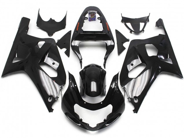 Schwarz Glänzend 2001-2003 Suzuki GSXR 600-750 Motorrad Verkleidung Schwarz Glänzend 2001-2003 Suzuki GSXR 600-750 Motorrad Verkleidung