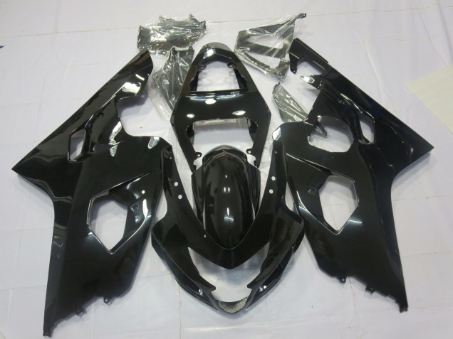 Schwarz Glänzend 2004-2005 Suzuki GSXR 600-750 Motorrad Verkleidung Schwarz Glänzend 2004-2005 Suzuki GSXR 600-750 Motorrad Verkleidung
