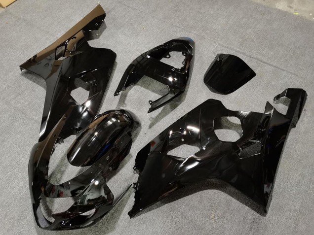 Schwarz Glänzend 2004-2005 Suzuki GSXR 600-750 Motorrad Verkleidung Schwarz Glänzend 2004-2005 Suzuki GSXR 600-750 Motorrad Verkleidung