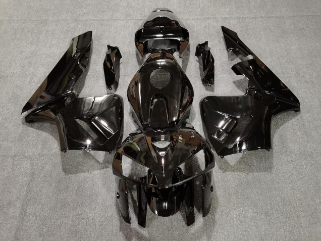 Schwarz Glänzend 2005-2006 Honda CBR600RR Motorrad Verkleidung Schwarz Glänzend 2005-2006 Honda CBR600RR Motorrad Verkleidung