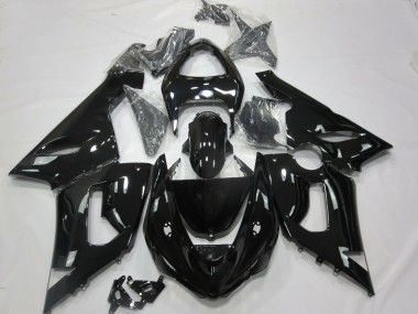 Schwarz Glänzend 2005-2006 Kawasaki ZX6R Motorrad Verkleidung