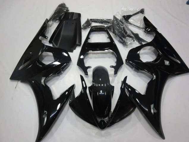 Schwarz Glänzend 2005 Yamaha R6 Motorrad Verkleidung Schwarz Glänzend 2005 Yamaha R6 Motorrad Verkleidung