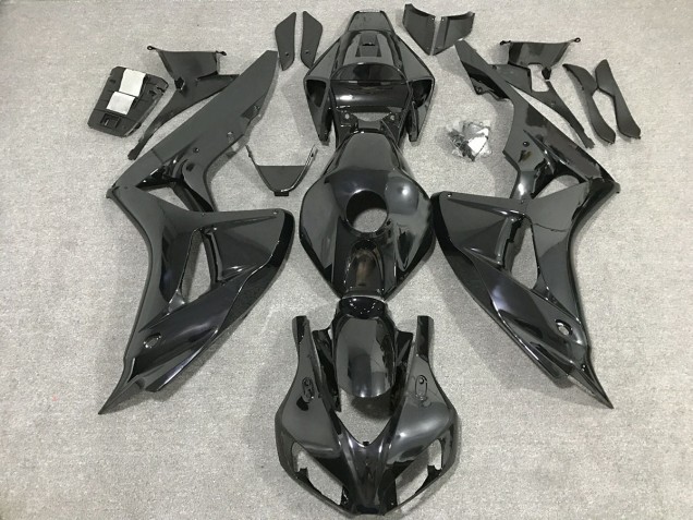 Schwarz Glänzend 2006-2007 Honda CBR1000RR Motorrad Verkleidung Schwarz Glänzend 2006-2007 Honda CBR1000RR Motorrad Verkleidung