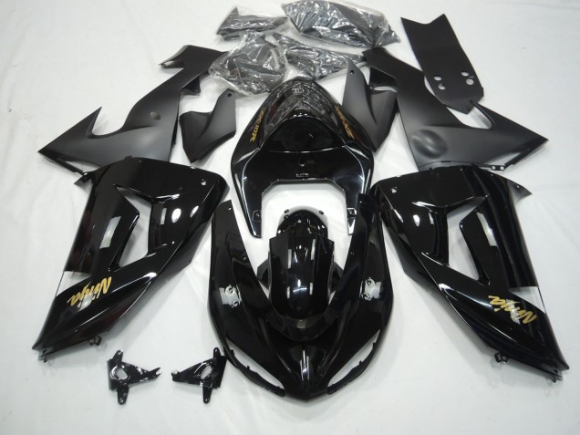 Schwarz Glänzend 2006-2007 Kawasaki ZX10R Motorrad Verkleidung Schwarz Glänzend 2006-2007 Kawasaki ZX10R Motorrad Verkleidung