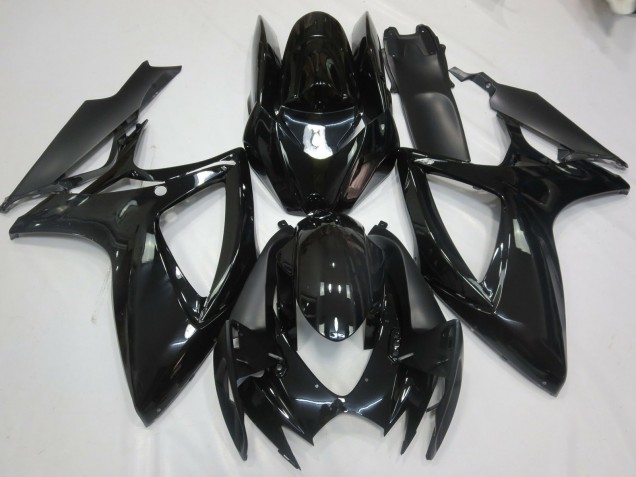 Schwarz Glänzend 2006-2007 Suzuki GSXR 600-750 Motorrad Verkleidung Schwarz Glänzend 2006-2007 Suzuki GSXR 600-750 Motorrad Verkleidung