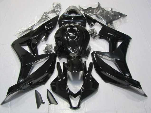 Schwarz Glänzend 2007-2008 Honda CBR600RR Motorrad Verkleidung Schwarz Glänzend 2007-2008 Honda CBR600RR Motorrad Verkleidung