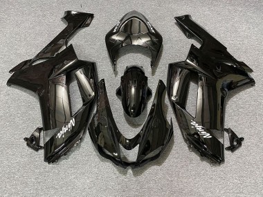 Schwarz Glänzend 2007-2008 Kawasaki ZX6R Motorrad Verkleidung