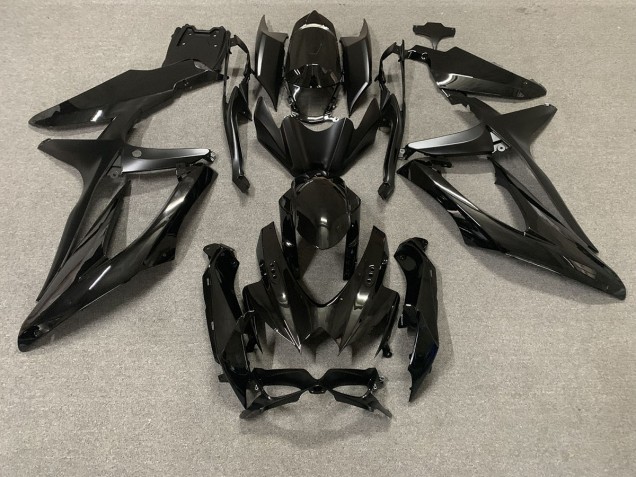 Schwarz Glänzend 2008-2010 Suzuki GSXR 600-750 Motorrad Verkleidung