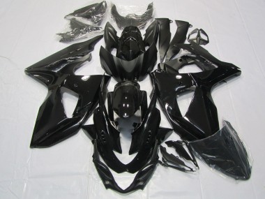 Schwarz Glänzend 2009-2016 Suzuki GSXR 1000 Motorrad Verkleidung