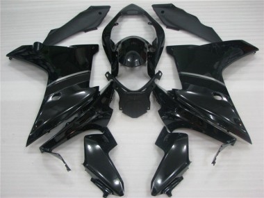Schwarz Glänzend 2011-2012 Honda CBR600F Motorrad Verkleidung