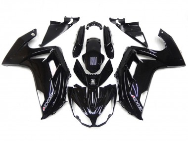 Schwarz Glänzend 2012-2014 Kawasaki ER6F Motorrad Verkleidung