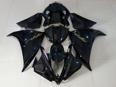 Schwarz Glänzend 2012-2014 Yamaha R1 Motorrad Verkleidung