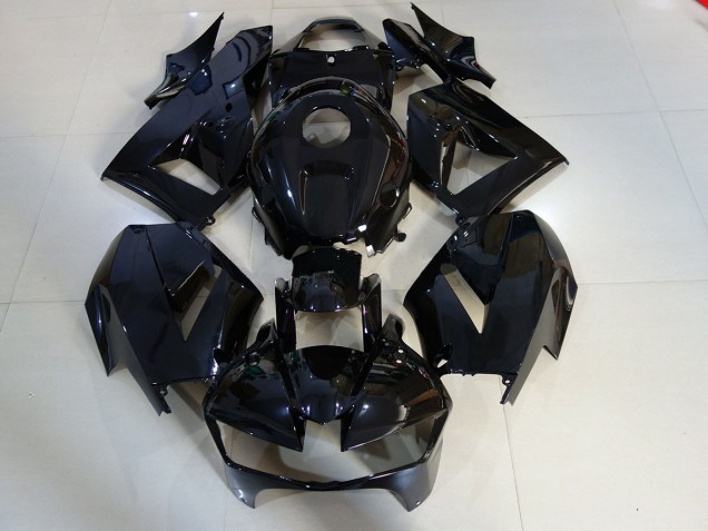 Schwarz Glänzend 2013-2023 Honda CBR600RR Motorrad Verkleidung Schwarz Glänzend 2013-2023 Honda CBR600RR Motorrad Verkleidung