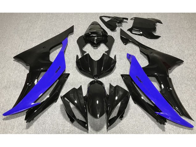 Schwarz Glänzend & Blau 2008-2016 Yamaha R6 Motorrad Verkleidung Schwarz Glänzend & Blau 2008-2016 Yamaha R6 Motorrad Verkleidung