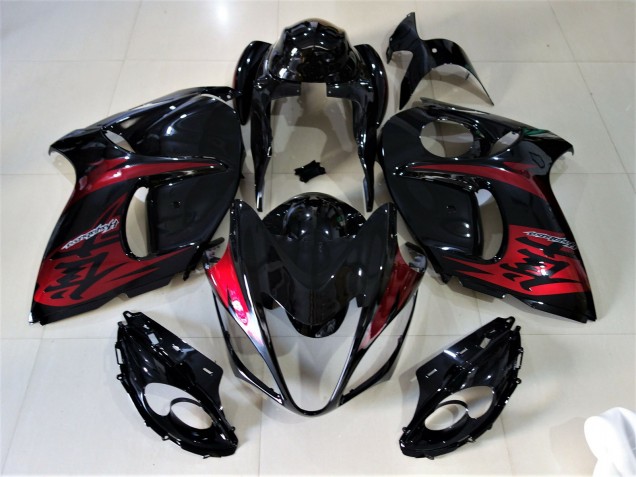 Schwarz Glänzend & Bonbonrot 2008-2020 Suzuki GSXR 1300 Motorrad Verkleidung Schwarz Glänzend & Bonbonrot 2008-2020 Suzuki GSXR 1300 Motorrad Verkleidung