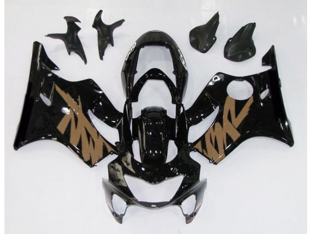 Schwarz Glänzend & Braun 1999-2000 Honda CBR600 F4 Motorrad Verkleidung Schwarz Glänzend & Braun 1999-2000 Honda CBR600 F4 Motorrad Verkleidung