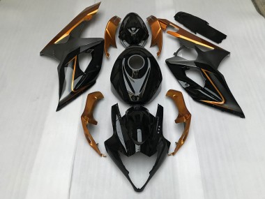 Schwarz Glänzend & Bronze 2005-2006 Suzuki GSXR 1000 Motorrad Verkleidung