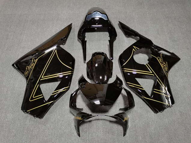 Schwarz Glänzend & Gold 2002-2003 Honda CBR954RR Motorrad Verkleidung Schwarz Glänzend & Gold 2002-2003 Honda CBR954RR Motorrad Verkleidung