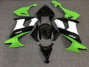 Schwarz Glänzend & Grün 2008-2010 Kawasaki ZX10R Motorrad Verkleidung
