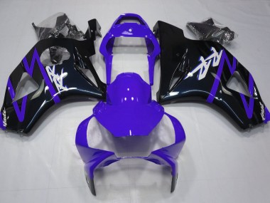 Schwarz Glänzend & Lila 2002-2003 Honda CBR954RR Motorrad Verkleidung
