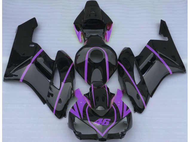 Schwarz Glänzend & Lila 2004-2005 Honda CBR1000RR Motorrad Verkleidung Schwarz Glänzend & Lila 2004-2005 Honda CBR1000RR Motorrad Verkleidung