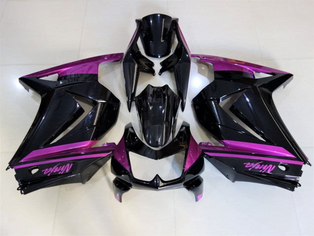 Schwarz Glänzend & Lila 2008-2012 Kawasaki Ninja 250 Motorrad Verkleidung Schwarz Glänzend & Lila 2008-2012 Kawasaki Ninja 250 Motorrad Verkleidung
