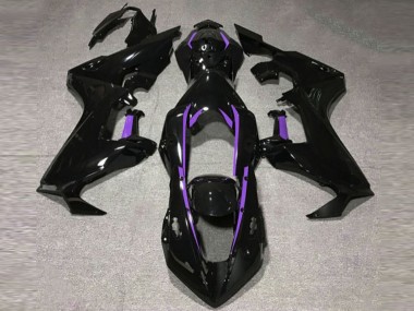Schwarz Glänzend & Lila Mit Futter 2017-2023 Honda CBR1000RR Motorrad Verkleidung