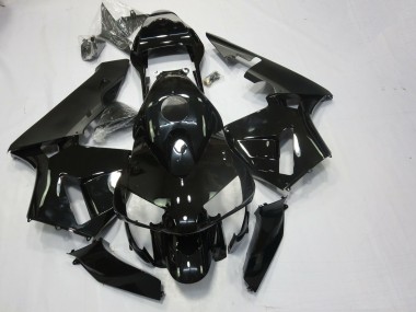 Schwarz Glänzend & Matt 2003-2004 Honda CBR600RR Motorrad Verkleidung