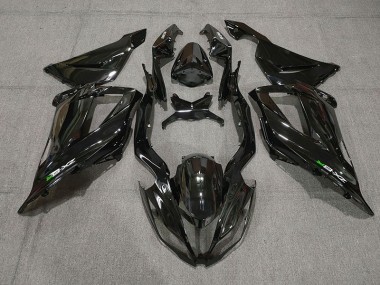 Schwarz Glänzend Mit Aufklebern 2013-2018 Kawasaki ZX6R Motorrad Verkleidung