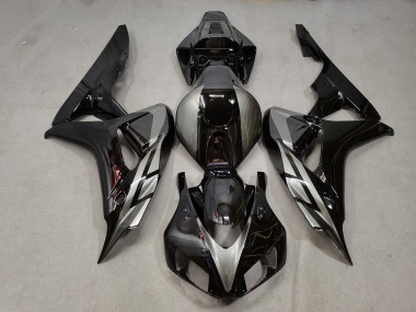 Schwarz Glänzend Mit Grau 2006-2007 Honda CBR1000RR Motorrad Verkleidung