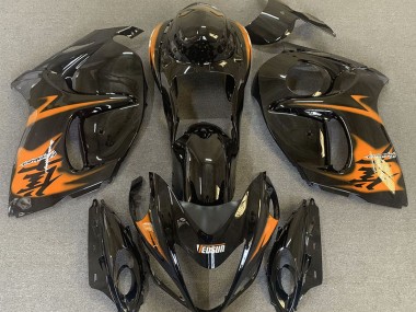 Schwarz Glänzend & Orange 2008-2020 Suzuki GSXR 1300 Motorrad Verkleidung