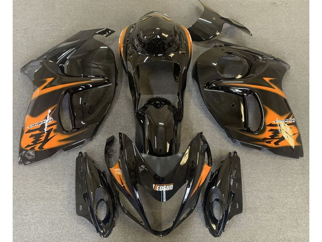 Schwarz Glänzend & Orange 2008-2020 Suzuki GSXR 1300 Motorrad Verkleidung Schwarz Glänzend & Orange 2008-2020 Suzuki GSXR 1300 Motorrad Verkleidung