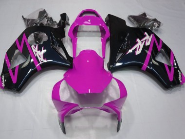 Schwarz Glänzend & Pink 2002-2003 Honda CBR954RR Motorrad Verkleidung
