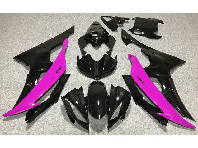 Schwarz Glänzend & Pink 2008-2016 Yamaha R6 Motorrad Verkleidung Schwarz Glänzend & Pink 2008-2016 Yamaha R6 Motorrad Verkleidung