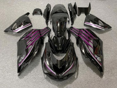 Schwarz Glänzend & Pink 2012-2021 Kawasaki ZX14R Motorrad Verkleidung