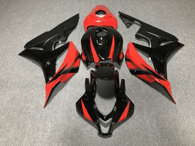 Schwarz Glänzend & Rot 2007-2008 Honda CBR600RR Motorrad Verkleidung