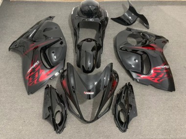 Schwarz Glänzend & Rot 2008-2020 Suzuki GSXR 1300 Motorrad Verkleidung